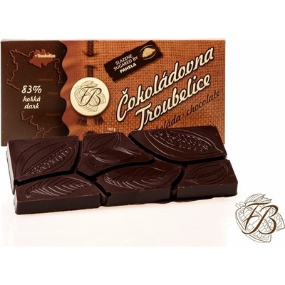 Čokoláda Troubelice horká 83% 45 g