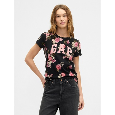 GAP Тениска с гофрирана шарка GAP GAP | Cheren | ЖЕНИ | XXS