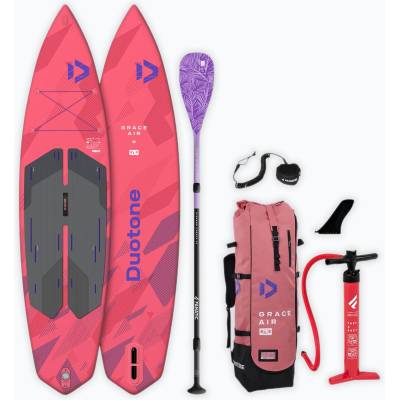 DUOTONE Комплект надуваем SUP борд DUOTONE iSUP Grace Air SLS 11'2 2026 rose red