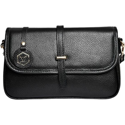 Luisa Vannini dámská kožená crossbody kabelka LV 1938 Nero