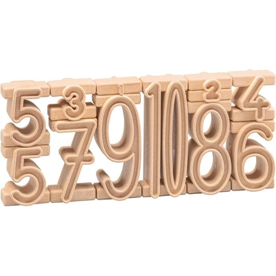 Wissner Dřevěná sada stohovacích číslic