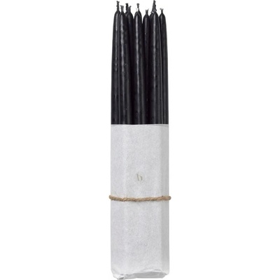 Sada 10 ks máčených svíček průměr 1,2 cm doba hoření 2,5 h Broste SMOOTH - černá