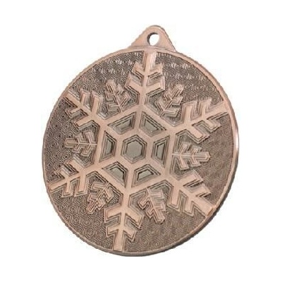 TROFEJE.sk Medaila MMC48050 snehová vločka bronz