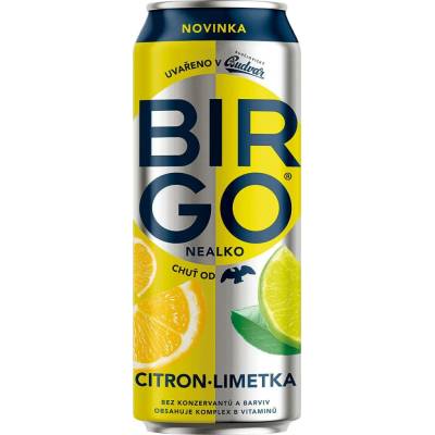Birgo Nealko citron-limetka 4 x 0,5 l (plech)