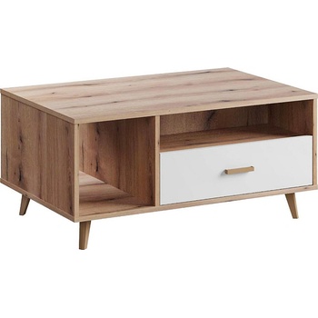 Matis Холна маса porto дъб артизан / бяло