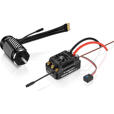 HOBBYWING car COMBO MAX5 HV G2 s EZRUN 56118SD 1100Kv černý