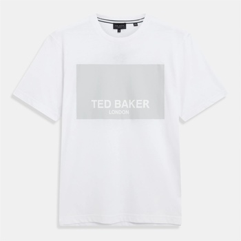 Ted Baker Ted Baker SS Box Graphic Logo Tee - White