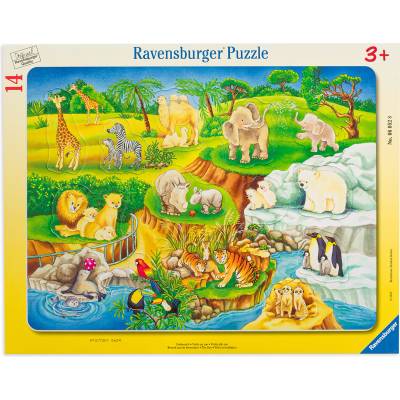 Ravensburger Пъзел Ravensburger от 14 части - Посещение в зоопарка (06052)