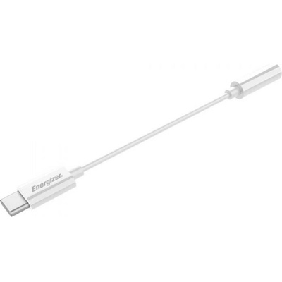 Energizer Адаптер Energizer - C112CAWH, 3.5mm/USB-C, бял (C112CAWH)
