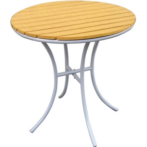 MUHLER Маса Bistro Muhler Polywood 1000799, 70х72 см, Подходяща за външни условия, Сив/кафяв (1000799)