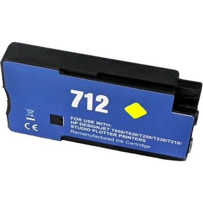 Compatible съвместими касети pro HP 712 3ED69A жълт (yellow) (3ED69A)