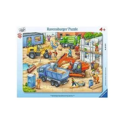 Ravensburger Пъзел Ravensburger 40 части - Големи строителни машини, 7006120