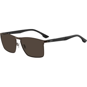 HUGO BOSS Слънчеви очила Boss Men's Rectangular Wayfarer Sunglasses - Matte Brown Слънчеви очила