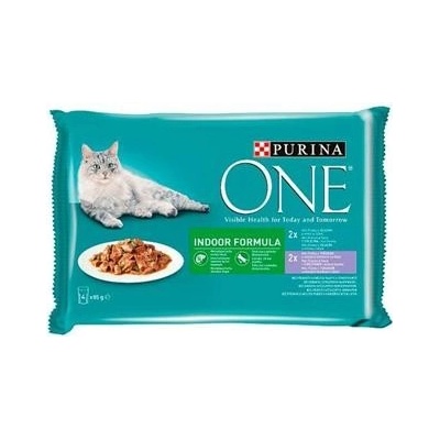 Purina ONE Indoor Formula 4 x 85 g