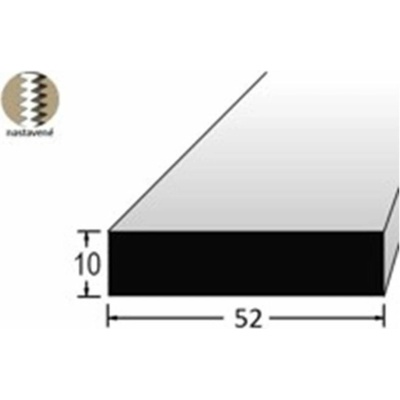 Podkladová nastavovaná lať 52 x 10 mm, délka 240 cm