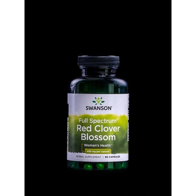 Swanson Red Clover Blossom Červený Jetel 430 mg 90 kapslí