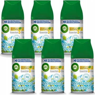 Air Wick Sada Freshmatic náplní do osviežovača Jarná sviežosť 6 x 250 ml