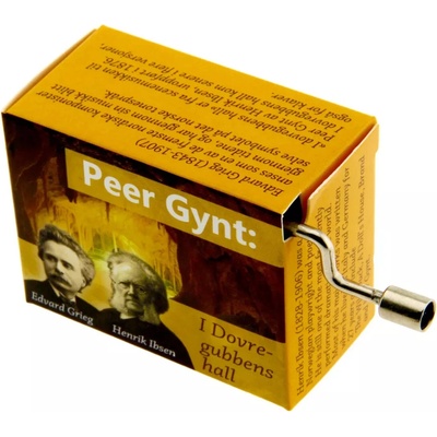 Fridolin Music Box hracia skrinka Edvard Grieg Peer Gynt V sále horského kráľa