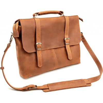 Beavercraft Kožená brašna pro muže hnědá LC Ardor Brown