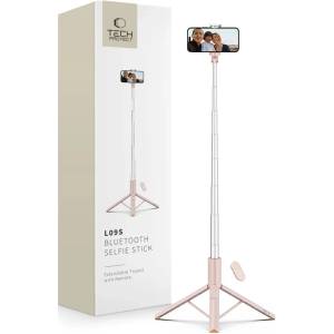 Tech-Protect L09S Bluetooth селфи стик с триножник розов (5906302330898)