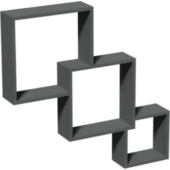 Image 1 of DOMAX ЕТАЖЕРКА КОМПОЗИЦИЯ fis 1 650х650х100мм СИВ (67312 , 66652)