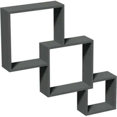 DOMAX ЕТАЖЕРКА КОМПОЗИЦИЯ fis 1 650х650х100мм СИВ (67312 , 66652)