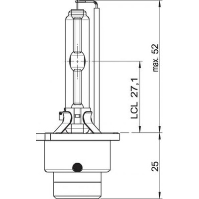 Xenonová výbojka D2S 4150K OSRAM, 1ks