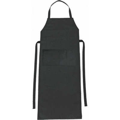 CG Workwear Zástěra Verona s laclem a kapsou 90 x 75 cm šedá tmavá 90 x 75 cm CGW1146