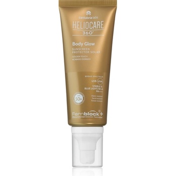 Heliocare 360° Body Glow гел за тяло с блестящи частици за тен SPF 50+ 100ml