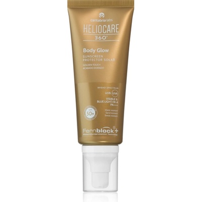 Heliocare 360° Body Glow гел за тяло с блестящи частици за тен SPF 50+ 100ml