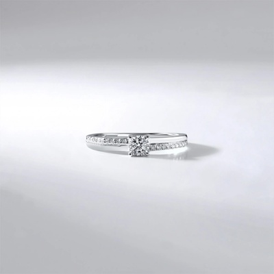 Lillian Vassago zásnubní Prsten s brilianty bílé zlato LLV59 DR100W