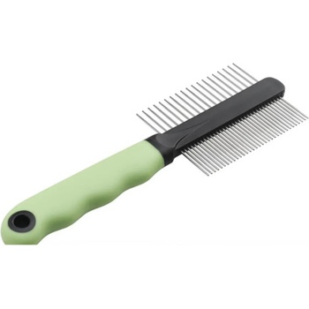 Ferplast Gro - Двустранен гребен за котки с едри и редки зъбци от хром 20, 3 см