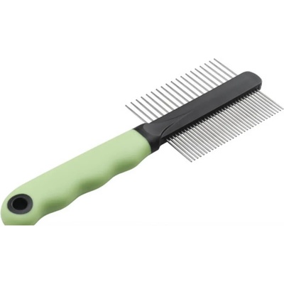 Ferplast Gro - Двустранен гребен за котки с едри и редки зъбци от хром 20, 3 см