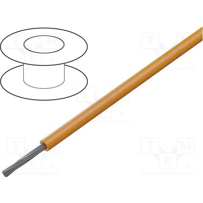 Alpha Wire 3070 OR005 HookUp Wire lanko Cu 24AWG PVC oranžová 600V 30,5m