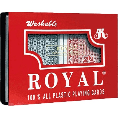 Карти за игра 100% пластик 2 тестета в комплект royal М21-235