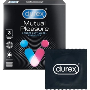 Durex Mutual Pleasure - презервативи с мидички (3 бр. )
