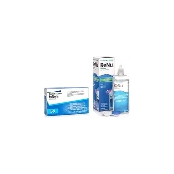 Image 1 of Bausch & Lomb SofLens 59 (6 лещи) + ReNu MultiPlus 360 ml с кутия