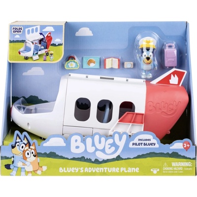 Moose Bluey Herní sada Dobrodružné letadlo s figurkou Bluey