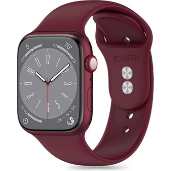 Tech-Protect Силиконова каишка за Apple Watch 6/7/8/9/10/SE/Ultra 1-2 (44/45/46/49 mm) от Tech-Protect Silicone - Mulberry (5906302310050)