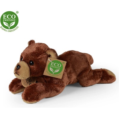 Rappa Плюшено Кафяво мече, лежащо, 21 см. , серия Еко приятели (450547)