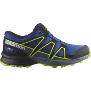 Salomon Юношески маратонки Salomon Speedcross Waterproof Trail Running Shoes Junior - Blue/Black/Lime