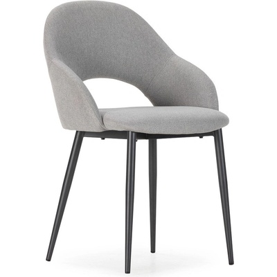 Marckeric Светлосиви тапицирани трапезни столове в комплект 2 бр. Lia - Marckeric (19683)