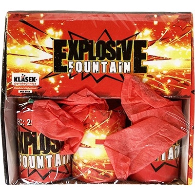Ohňostrojová fontána Explosive fountain 3 ks