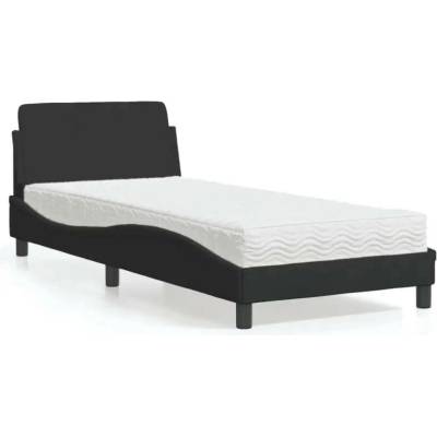 vidaXL 11461.3208333 Postel s matrací Dover černá samet