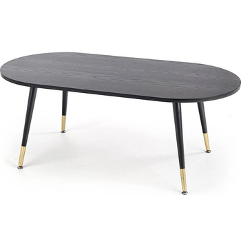 Halmar Трапезна маса embos черно/ златисто