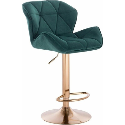 LuxuryForm Design Milano Velur na zlatom tanieri zelená