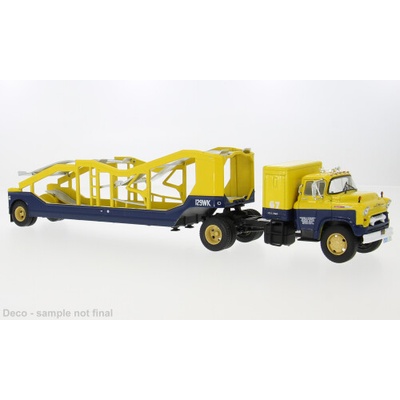 IXO Chevrolet 9700 LCF 1948 s návěsem Žlutá 1:43
