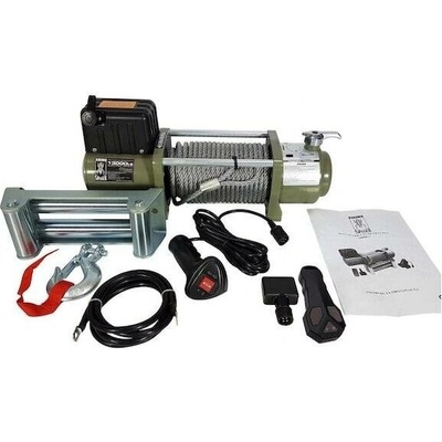 Elektrický lanový naviják 12 V 5897 kg s dálkovým ovládáním SPIDER WINCH
