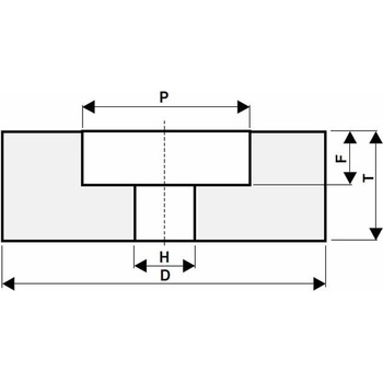 Tyrolit Brusný kotouč 150 x 32 x 32 - 85 x 16 mm 99BA60K9V40 T427817