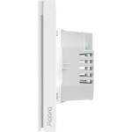 Aqara Smart Wall Switch H1 (with neutral, double rocker): Model: WS-EUK04; SKU: AK074EUW01 (WS-EUK04-WHITE) - Allstore